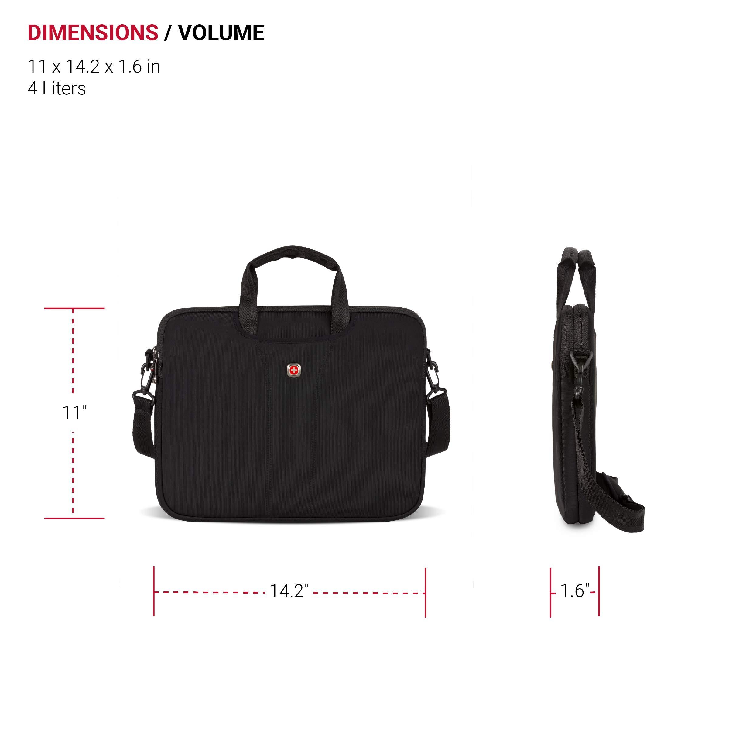 Wenger Wenger Legacy 14.1 Inch Ultra Computer Slimcase, Black, One Size