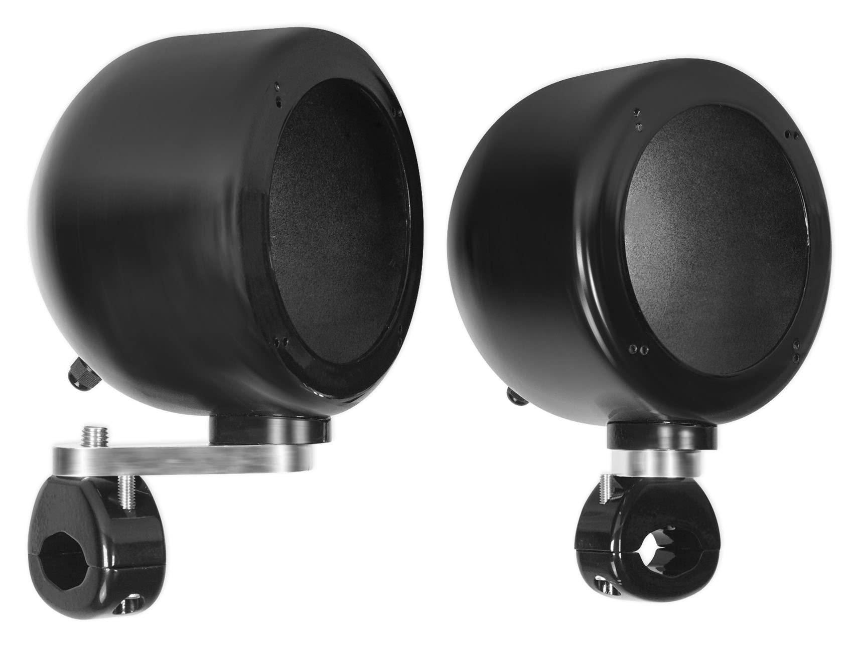 Rockville Rockville 2 MAC40B 4" Black Swivel Aluminum Tower/Handlebar Speaker Pods ATV/UTV