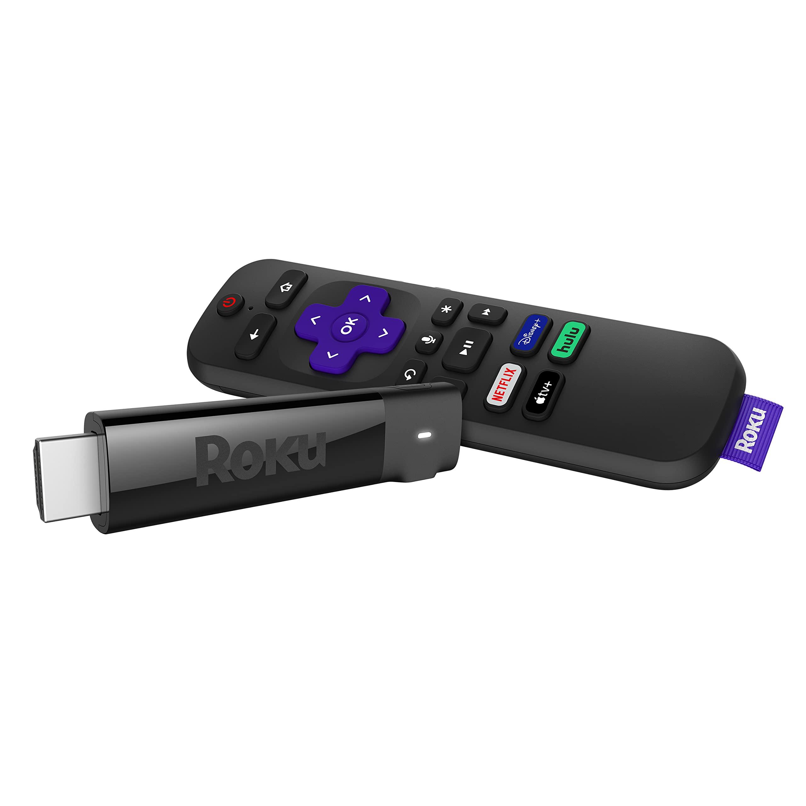 Roku Roku Streaming Stick+ | HD/4K/HDR Streaming Device with Long-range Wireless and Roku Voice Remote with TV Controls