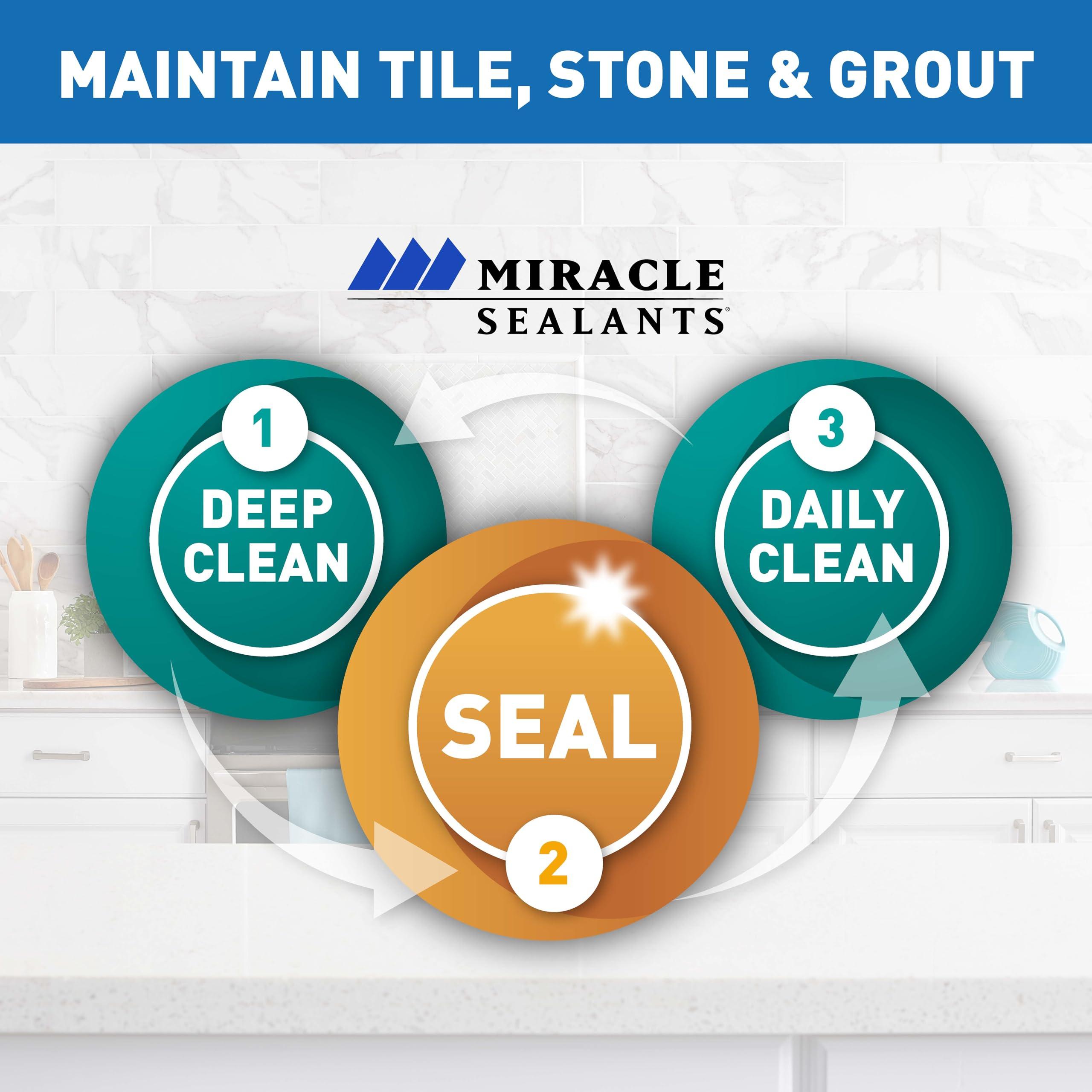 Miracle Sealants Miracle Sealants Tile & Stone Cleaner Concentrate for Natural Stone, Tile & Grout, pH Neutral, Quart, 6 Pack