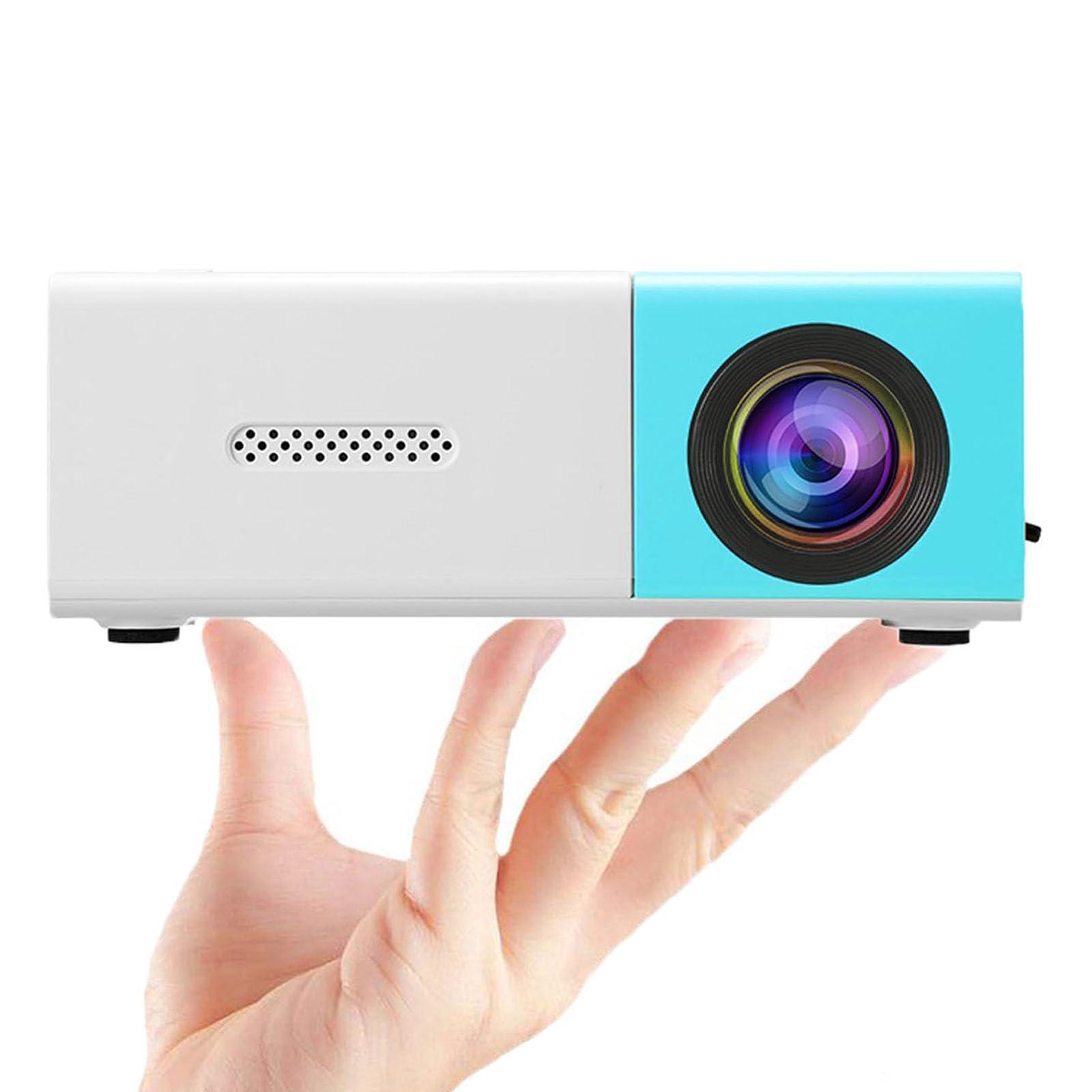 Generic Mini Projector, Mini Portable Projector, Full HD 4k+ Electric Focus Mini Projector, LED Pico Movie Projector for Home Theater, Portable Mobile Mini Projector (Blue)