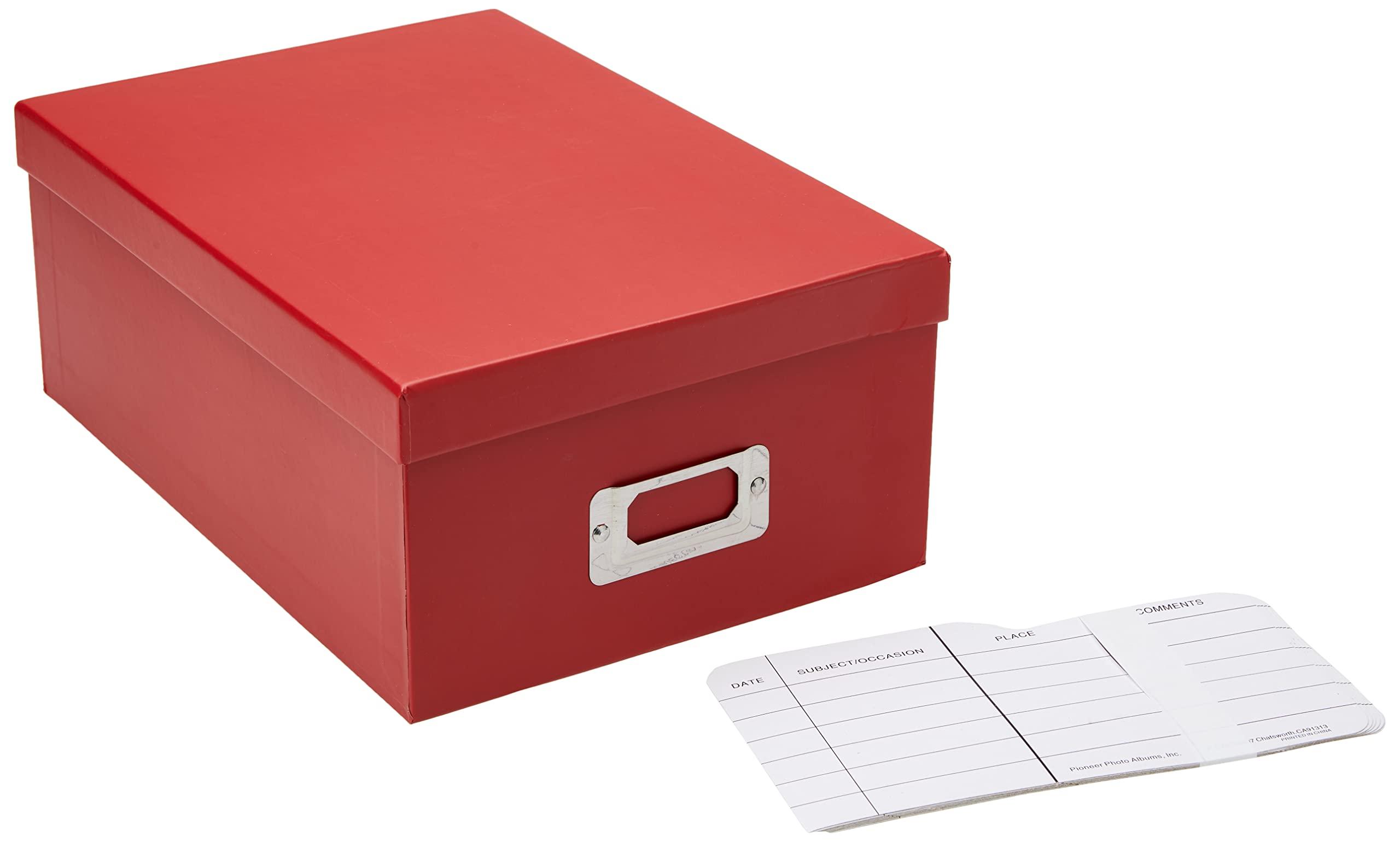 Pioneer Photo Albums Pioneer Photo Albums B-1S/RD Photo Storage Box - Bright Red