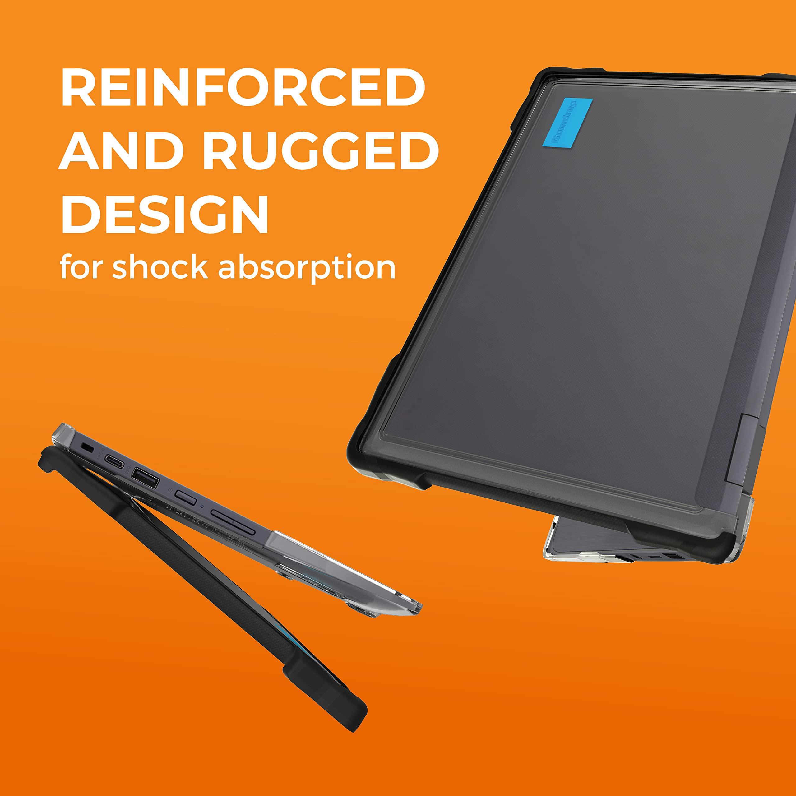 Gumdrop Cases Gumdrop SlimTech Laptop Case Fits HP Chromebook x360 11 G3 EE (2in1). Designed for K-12 Students, Teachers and Classrooms Drop Tested, Rugged, Shockproof Bumpers for Reliable Device ProtectionBlack