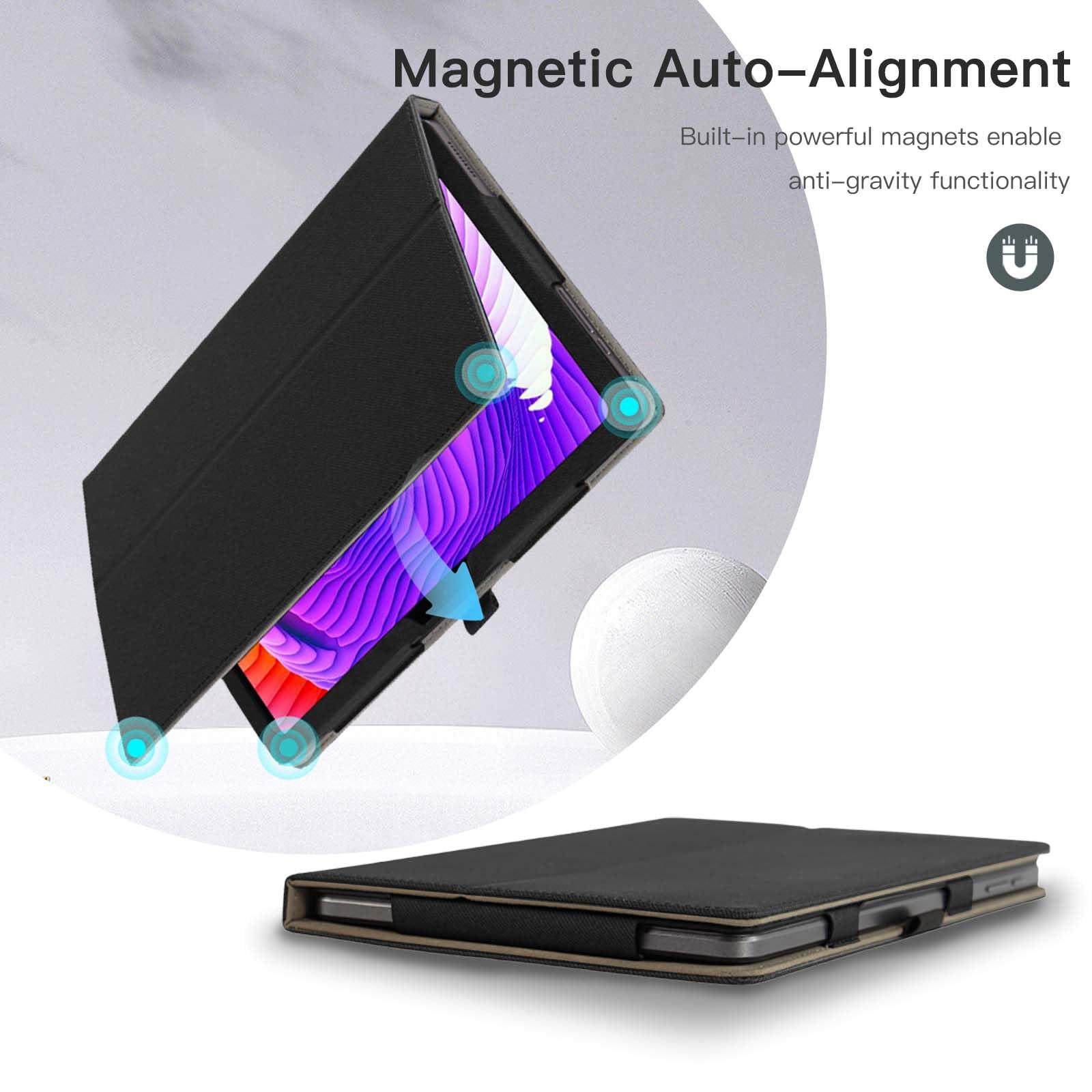 YAJOJO Tablet Case Cover for Acer Iconia Tab P11 11inch,Multi-Viewing Angles,Slim Light Shell Stand Cover for Acer Iconia Tab P11 P11-11-8113 Tablet with Hand Strap& Pencil Holder,Black