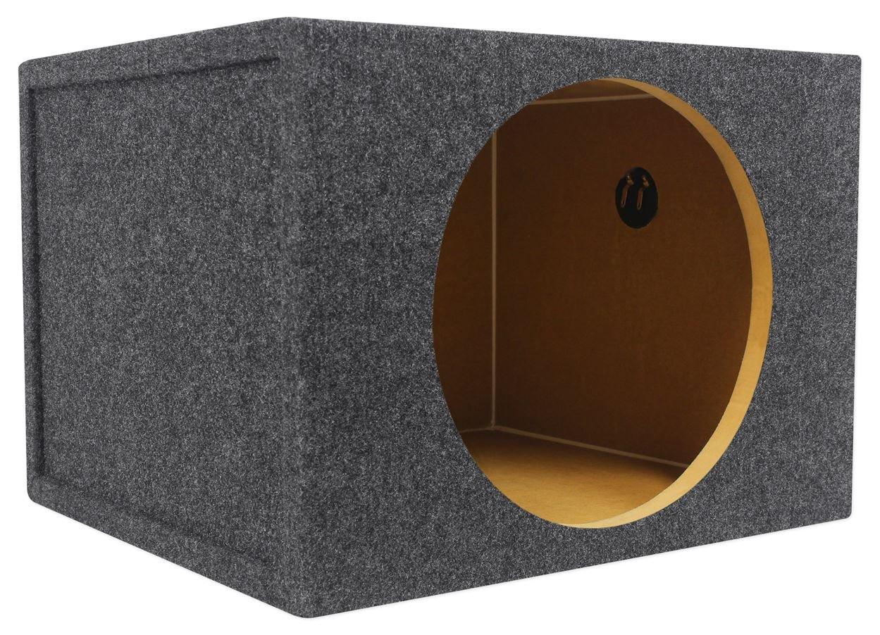 Rockville Rockville RMS12 Single 12" Sealed 1.6 CU FT Car Sub Enclosure Box 3/4" MDF