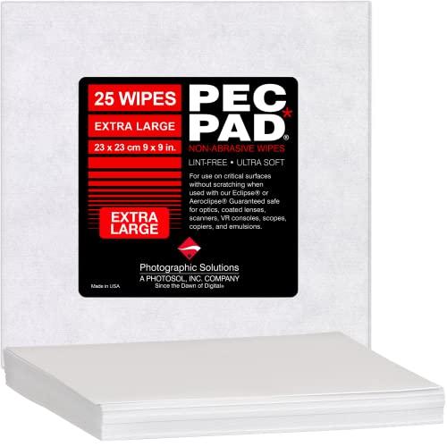 Photographic Solutions Photographic Solutions PEC-PAD Lint Free Non-Abrasive Photo Wipes 9 x 9 (23 X 23cm) 25-Sheets