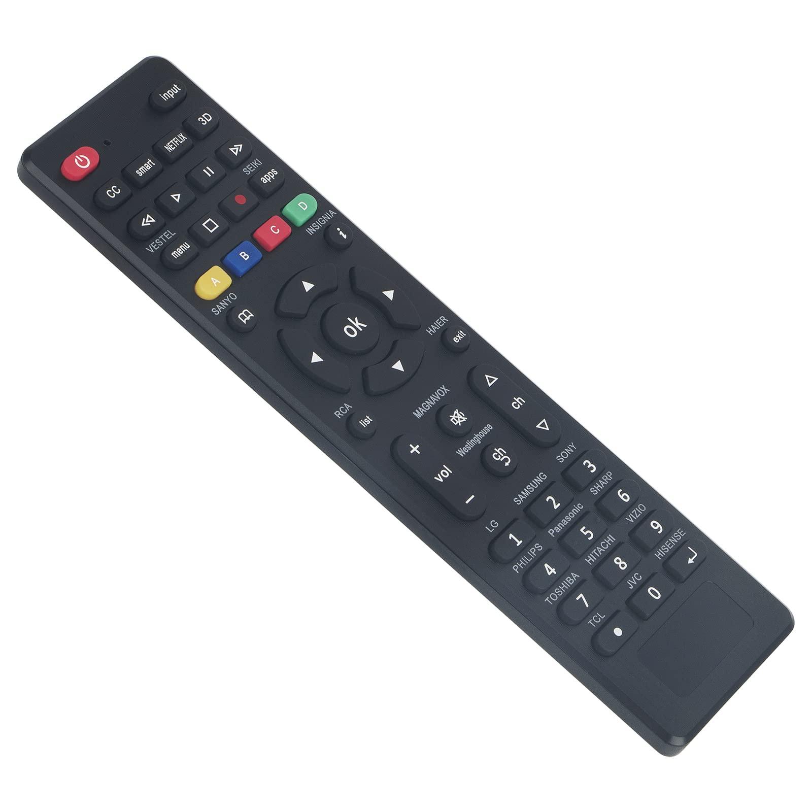 PERFASCIN PerFascin Universal Remote Control RC-G008 fit for Samsung, Sony, LG,Philips, Sharp, Sanyo, Insignia, Hisense, Panasonic, Toshiba, Hitachi, TCL Smart TVs and More Brands of TV