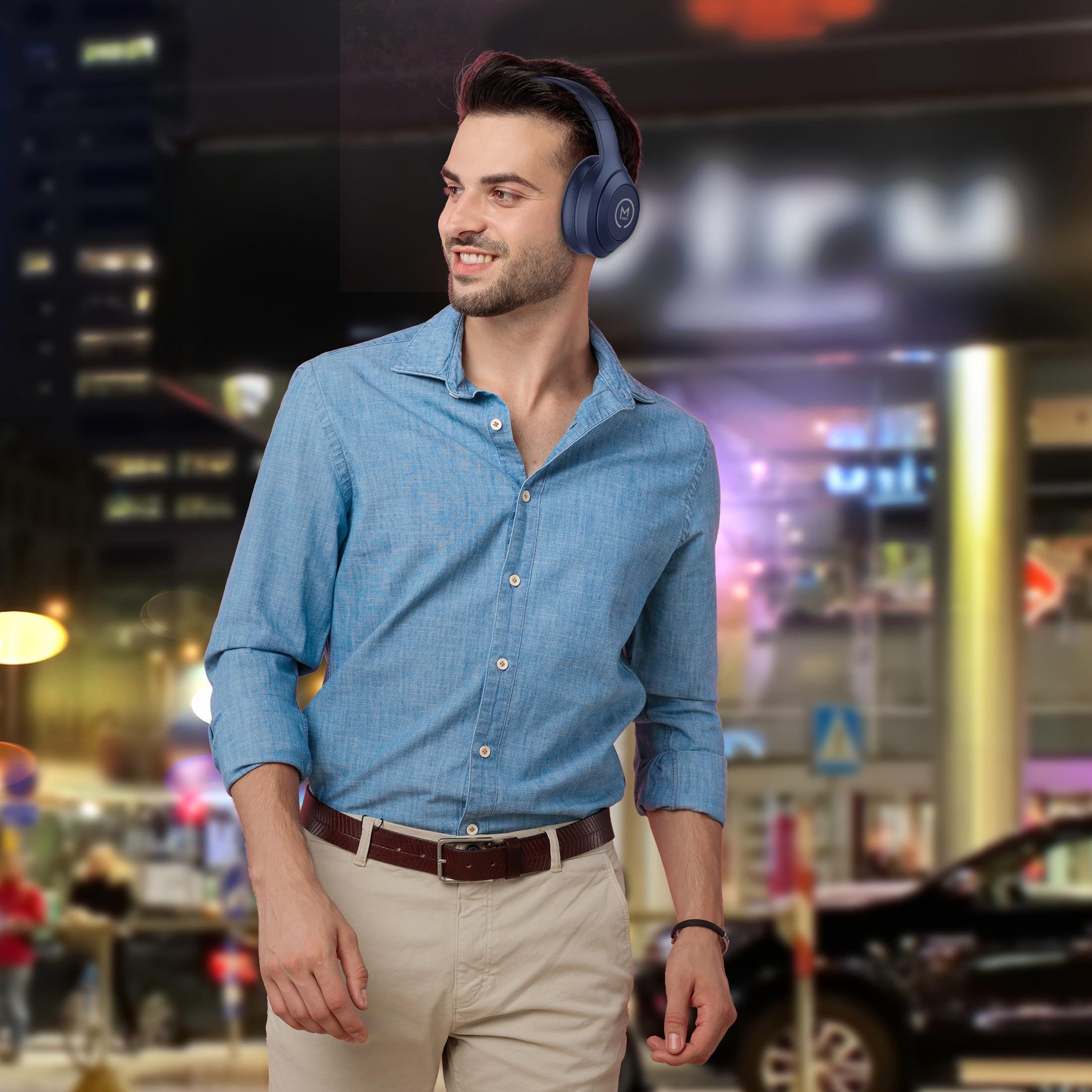 Morpheus 360 Morpheus 360 Comfort Plus Wireless Over-Ear Headphones - Bluetooth Headset with Microphone - 10H Playtime - HP6500L (Blue)