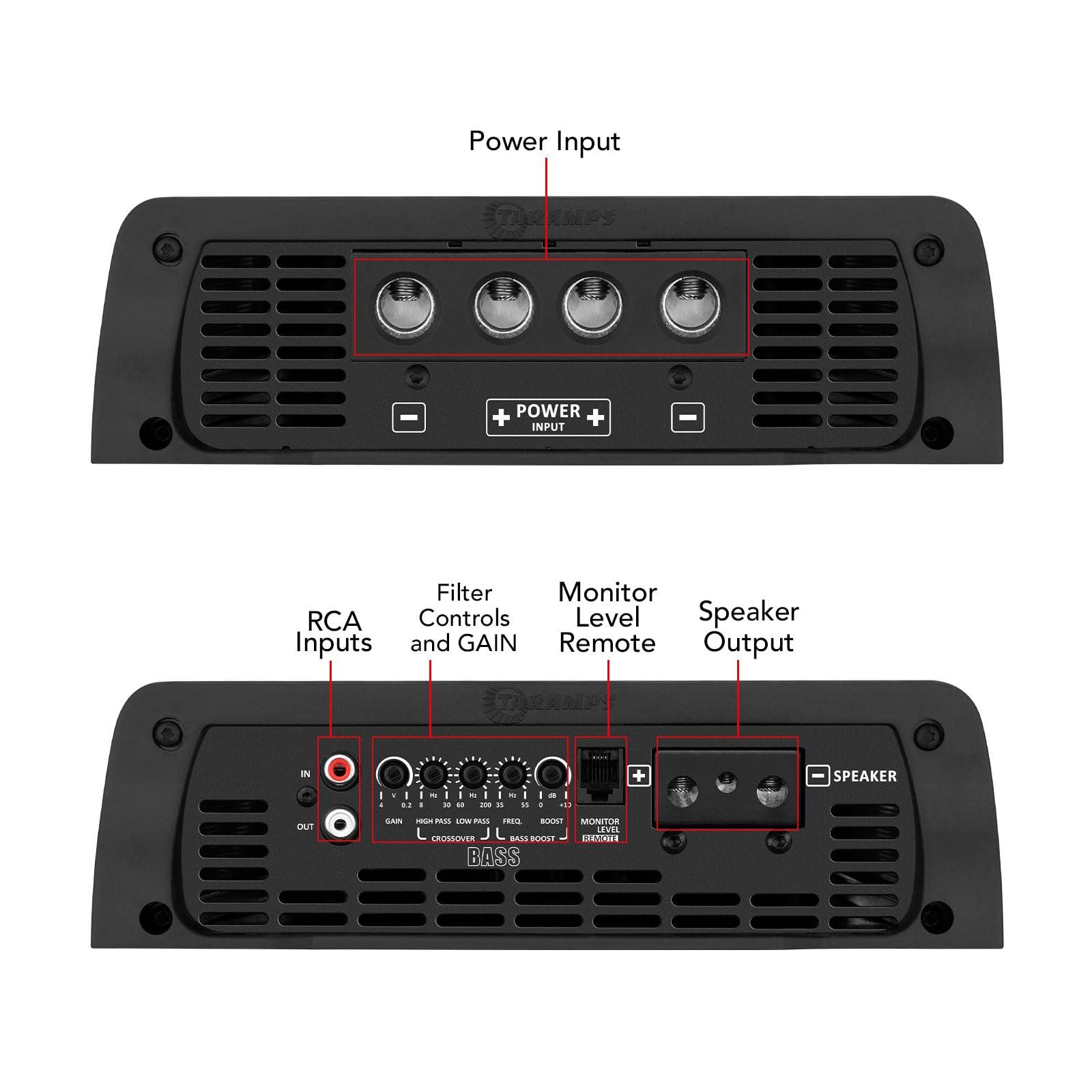 Taramp's Taramps The Big Boss 5 Bass White Version Monoblock Amplifier RGB Effects 0.5~2 Ohms 5000 Watts Rms Multi-Impedance Car Audio System Class D, Smart 5k