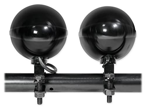 Rockville Rockville rocknride (2) RockNRide 3" Powered Bluetooth Metal Motorcycle Handlebar Speakers, Black