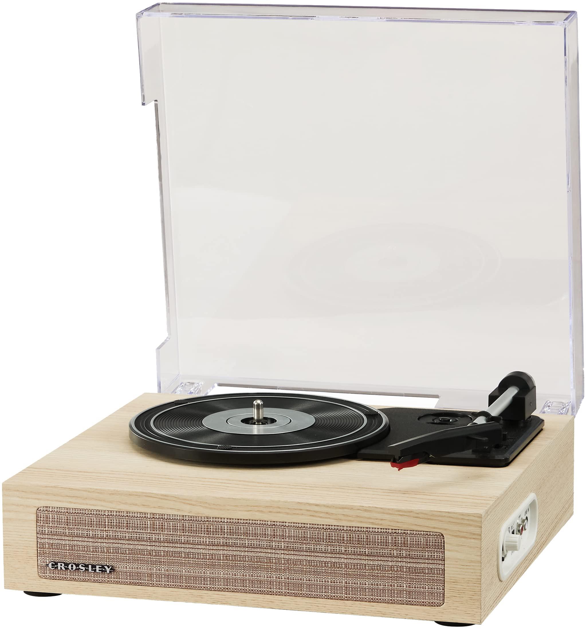 Crosley Crosley CR6042A-NA Scout 3-Speed Bluetooth Turntable with Built-in Speakers, Natural