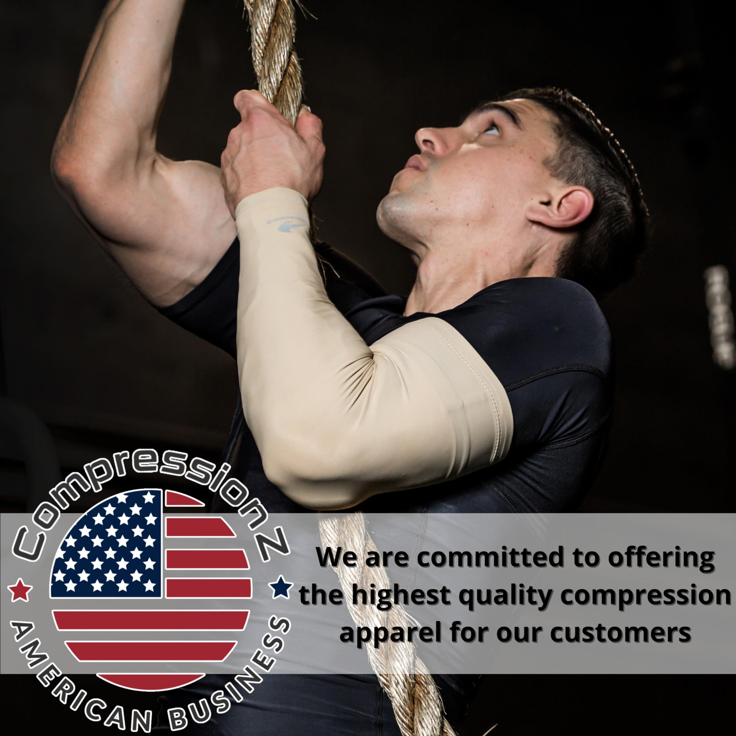 CompressionZ Compression Arm Sleeves for Men & Women - UV Protection Sleeves to Cover Arms