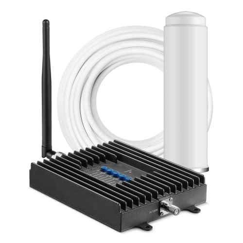 SureCall SureCall Fusion4Home Cell Phone Signal Booster up to 2000 sq ft, Boosts 5G/4G LTE, Omni Outdoor Antenna, Home & Office Multi-User All Carrier, Verizon AT&T Sprint T-Mobile, FCC Approved, USA Company