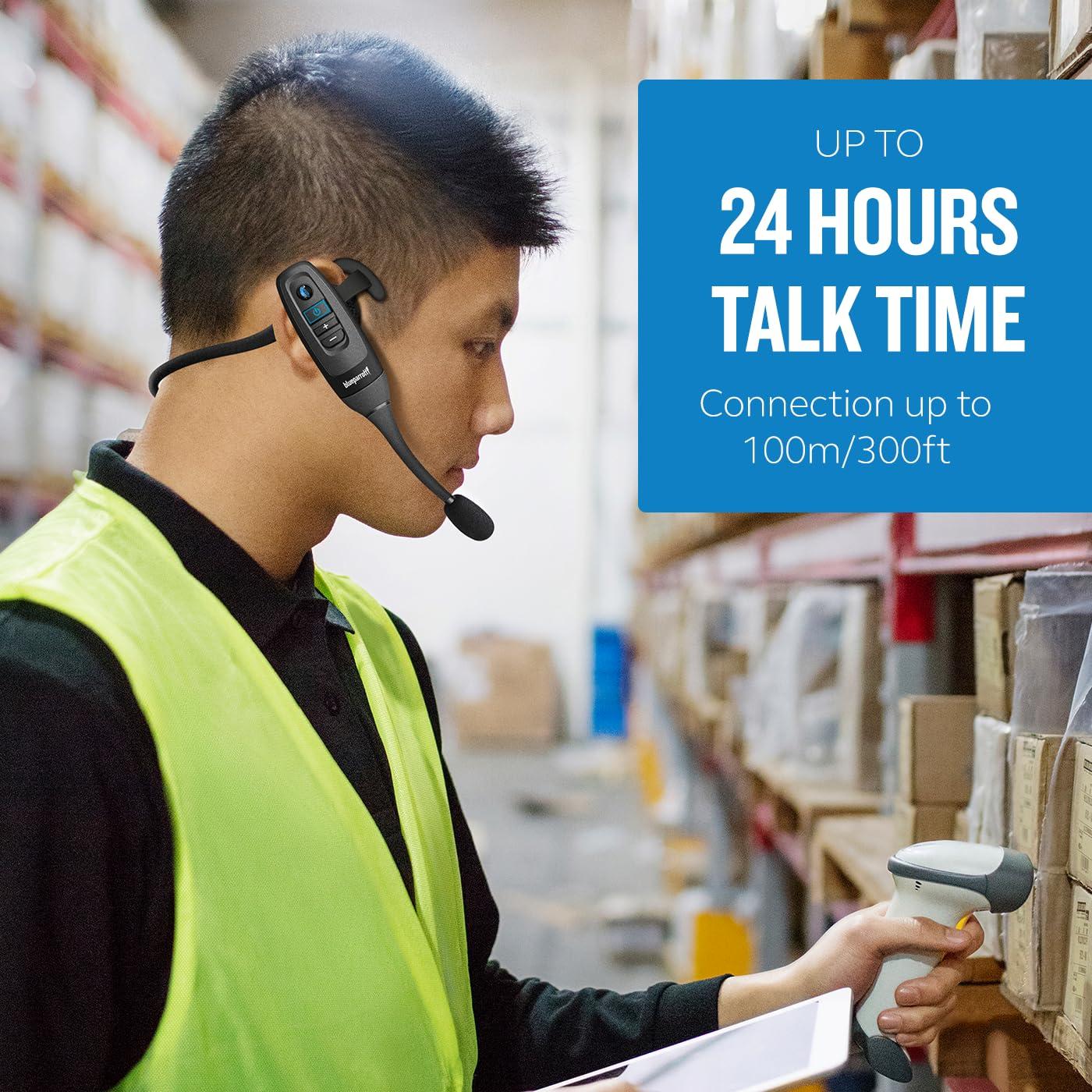 BlueParrott BlueParrott C400-XT Trucker Bluetooth Headset  Industry Leading Sound with Long Wireless Range & Extreme Comfort for All-Day Wear - Ideal for Anyone On-The-Go, Up to 24 Hours of Talk Time, Black