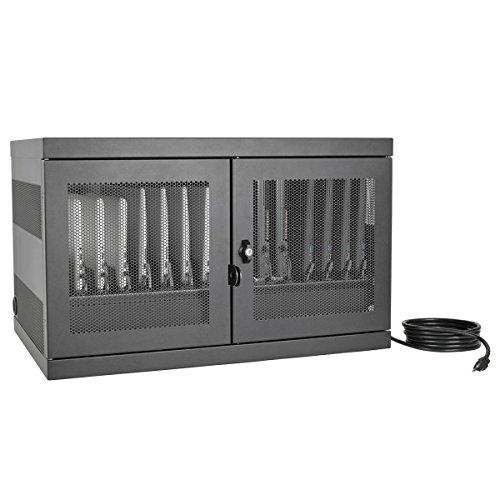 Tripp Lite Tripp Lite 16-Port AC Charging Storage Station Cabinet for Chromebooks, Laptops & Tablets, 17" Depth, Wall Mount & Cart Options (CSC16AC), Black