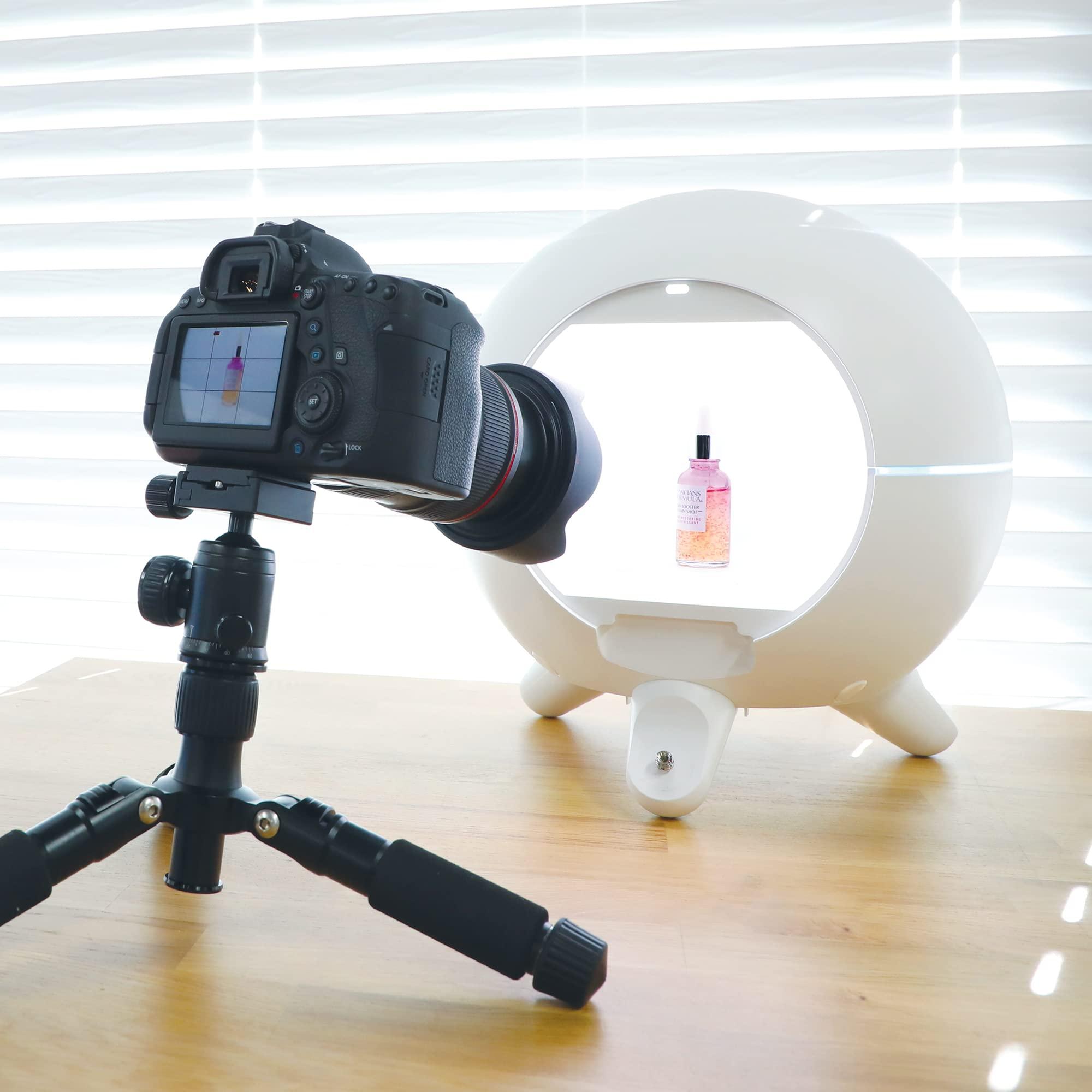 ORANGEMONKIE Foldio360 Smart Dome with Mount Kit (Smart Lightning Turntable with Built-in LED Light, Turntable and Phone Mount Kit | Auto Shooting 360 Degree Images and Video)