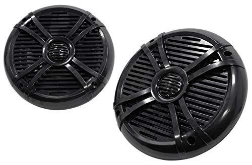 Rockville Pair Rockville RMSTS80B 8" 1000w Waterproof Marine Boat Speakers 2-Way Black