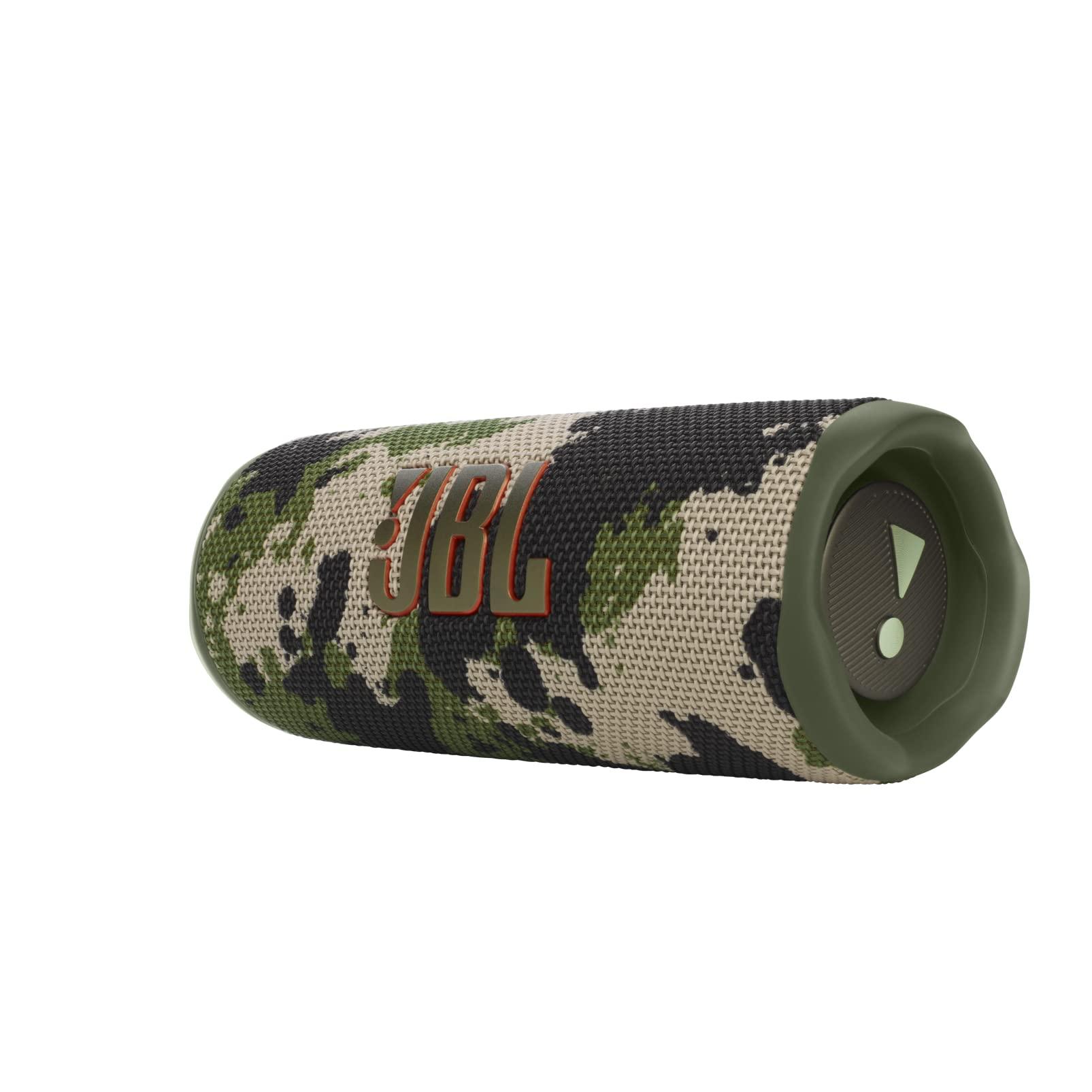 JBL JBL Flip 6 - Portable Bluetooth Speaker, powerful sound and deep bass, IPX7 waterproof, 12 hours of playtime, JBL PartyBoost for multiple speaker pairing for home, outdoor and travel (Camo)