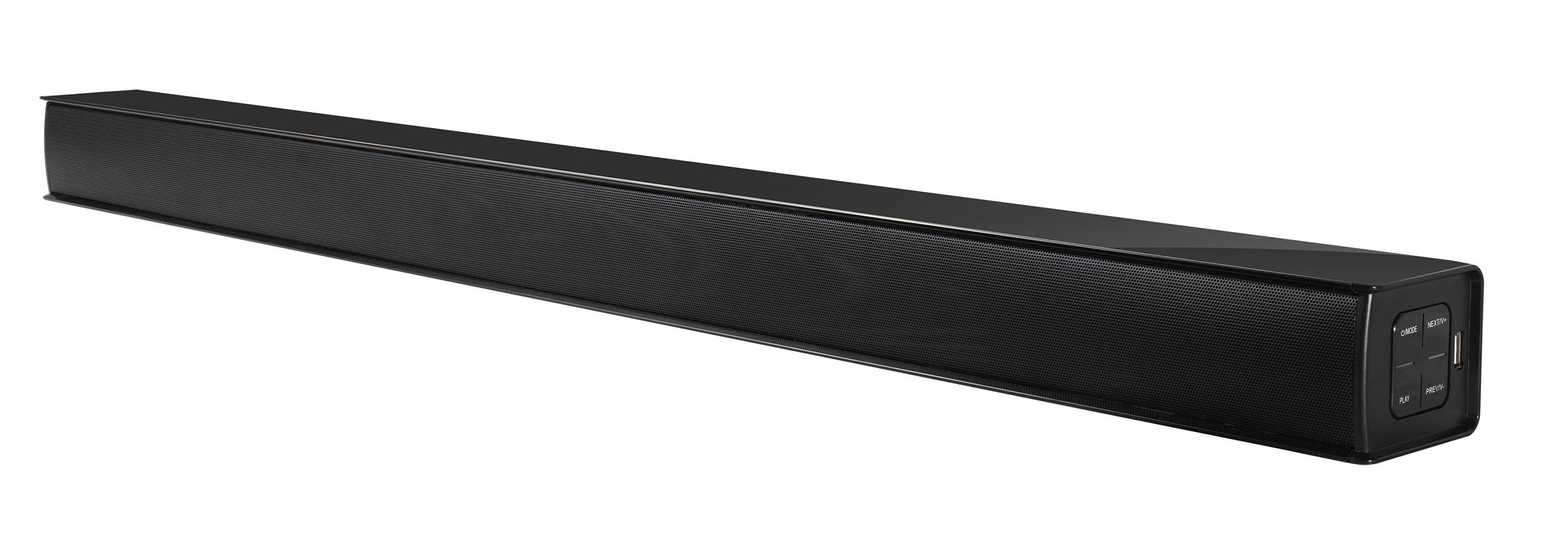 Supersonic Supersonic SC-1422SBW 35-inch Optical Bluetooth Soundbar and Subwoofer HDMI ARC, USB, LED Display, Remote for Monitor Speaker Home Theater Surround System PC Gaming (35-inch)