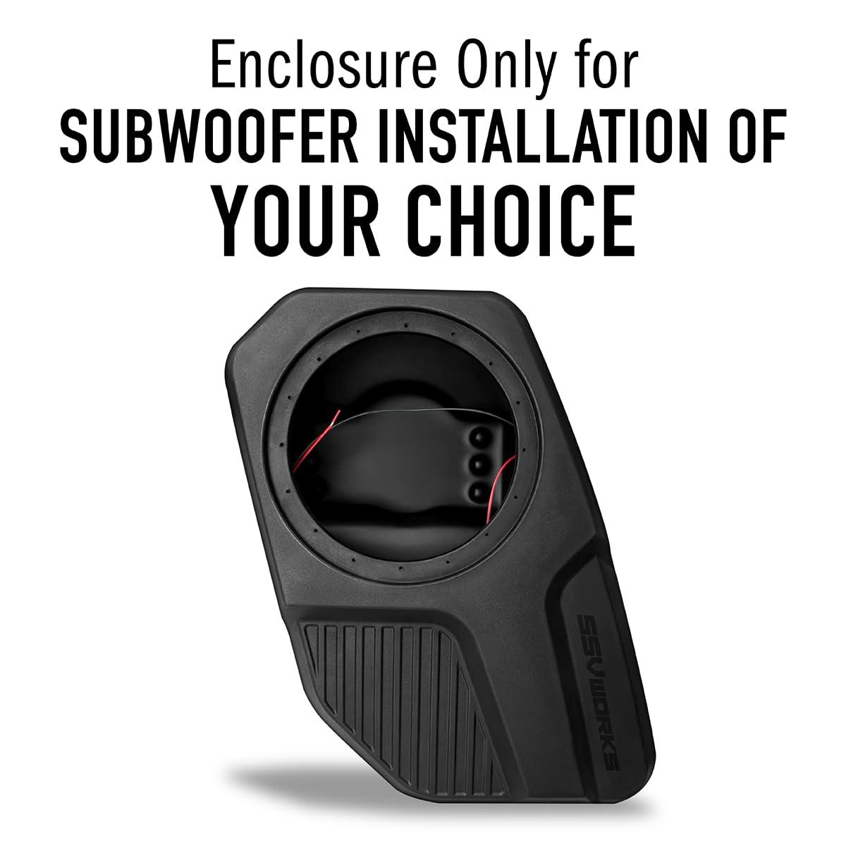 SSV Works SSV Works BR-DS10, 10" Subwoofer Enclosure, Factory Fit for 2021-2024 4-Door Ford Bronco (BR-DS10U (Unloaded))