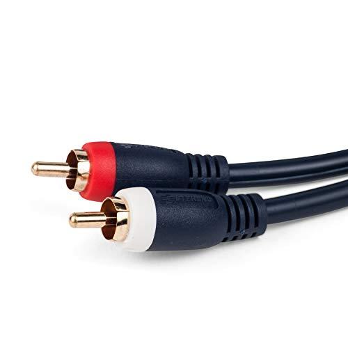 STEREN STEREN 254-235BL 75-Feet 2RCA-2RCA Plugs Home Theatre Cable