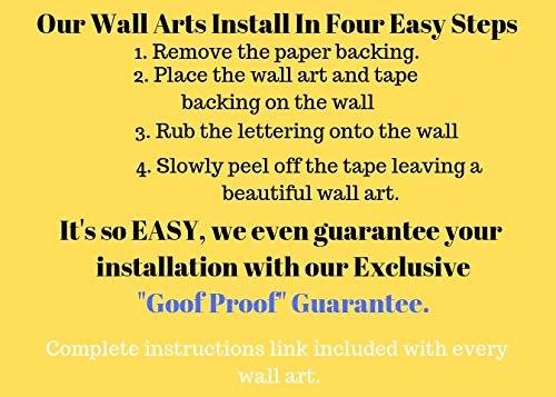Wall Decal Magic Luke 1:37 for with God Nothing Shall Be Impossible. Bible Verse Inspired Wall.