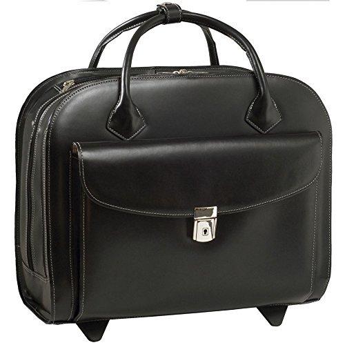 McKleinUSA McKlein Limited Edition Laptop Briefcase, Black Leather (96145A)