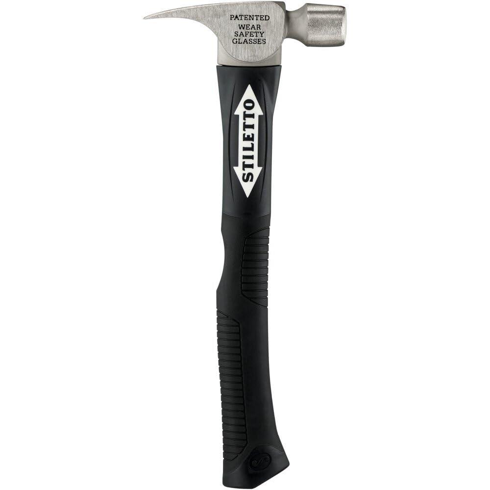 Stiletto Stiletto FH10C-F 10 oz Ti Smooth Face with Curved Poly-Fiberglass Handle, 14 1/2"