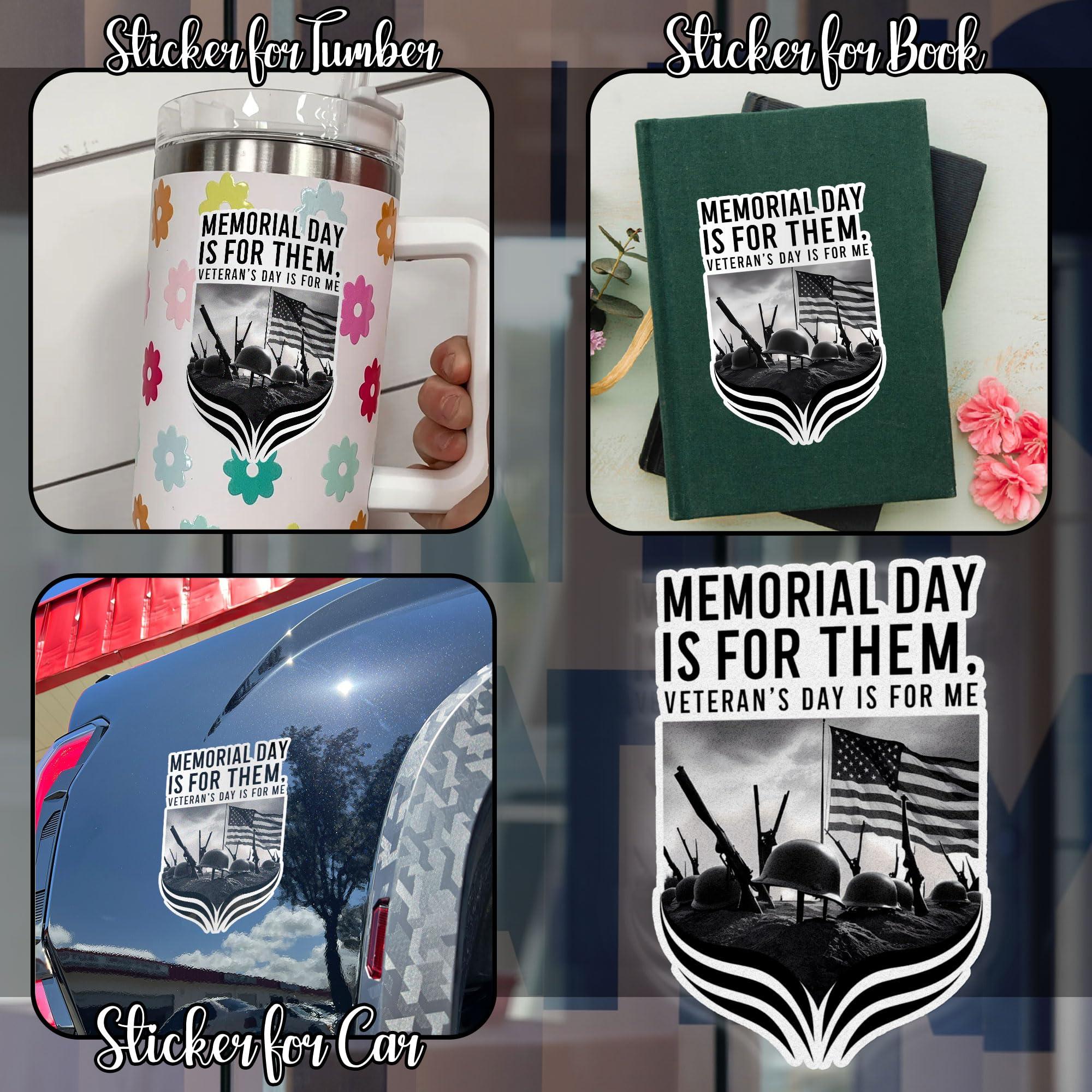9YLOVEMM 9YLOVEMM Respect and Remember for Those Who Served Meme Funny Sticker for Car Body, Phones, Laptop, Windows, Computers, Tumbler, Mug, Helmets, 2 Inches, White