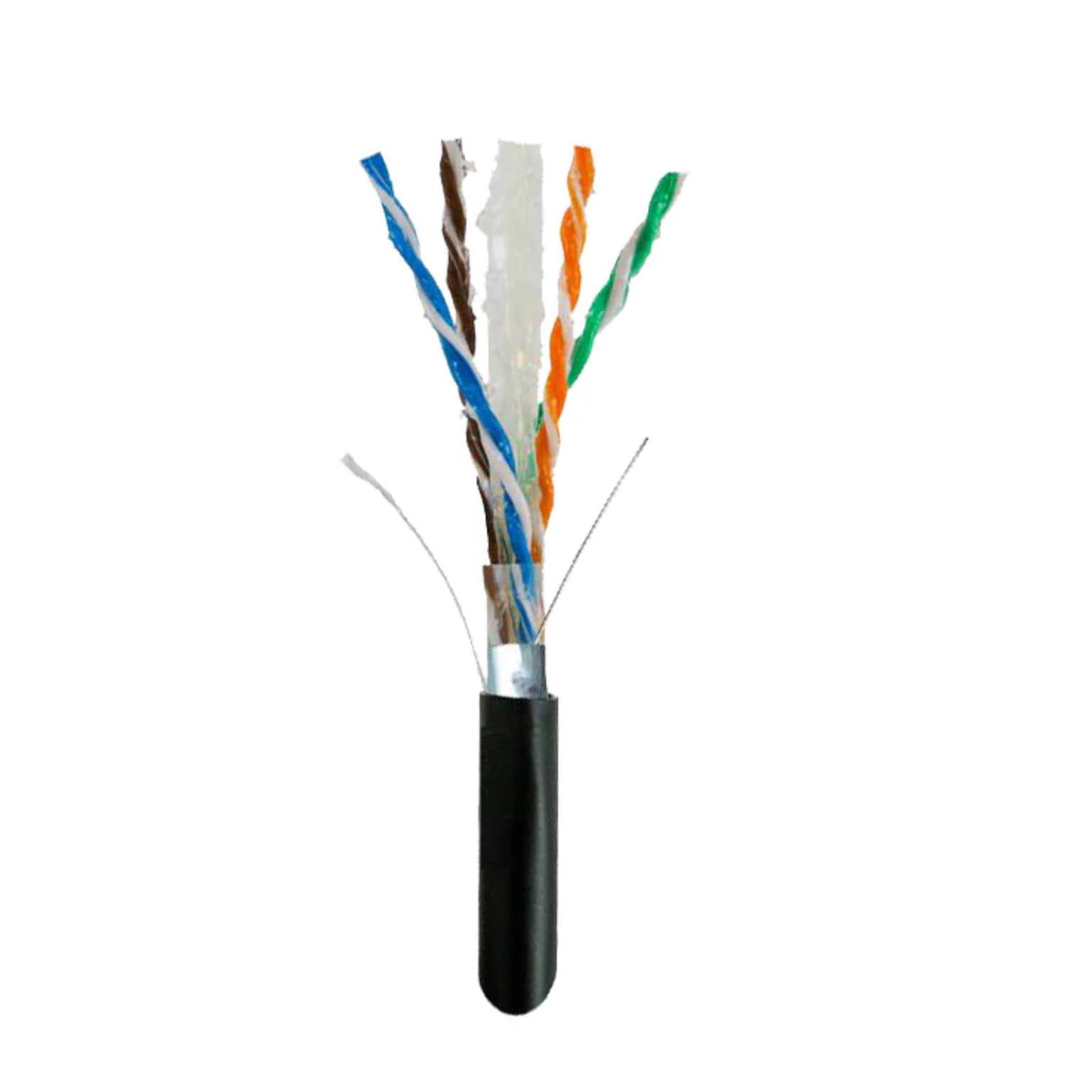 LOGICO LOGICO Cat6 Shielded Ethernet Cable Gel Bare Copper Direct Burial 550Mhz 1000ft 23AWG