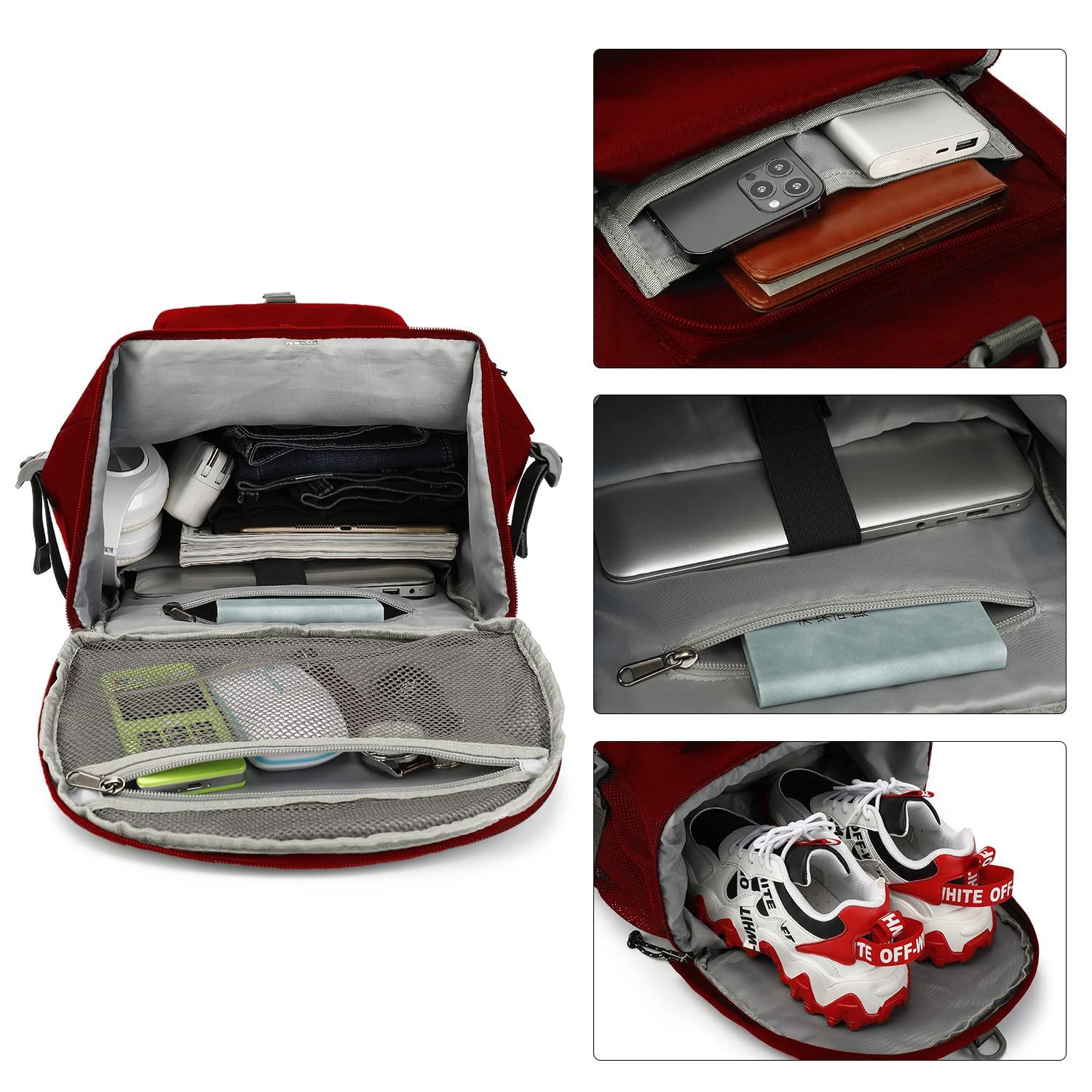 Kalesi Gym Duffle Bag Backpack 4-Way Waterproof with Shoes Compartment for travel Sport Hiking laptop,Kalesi