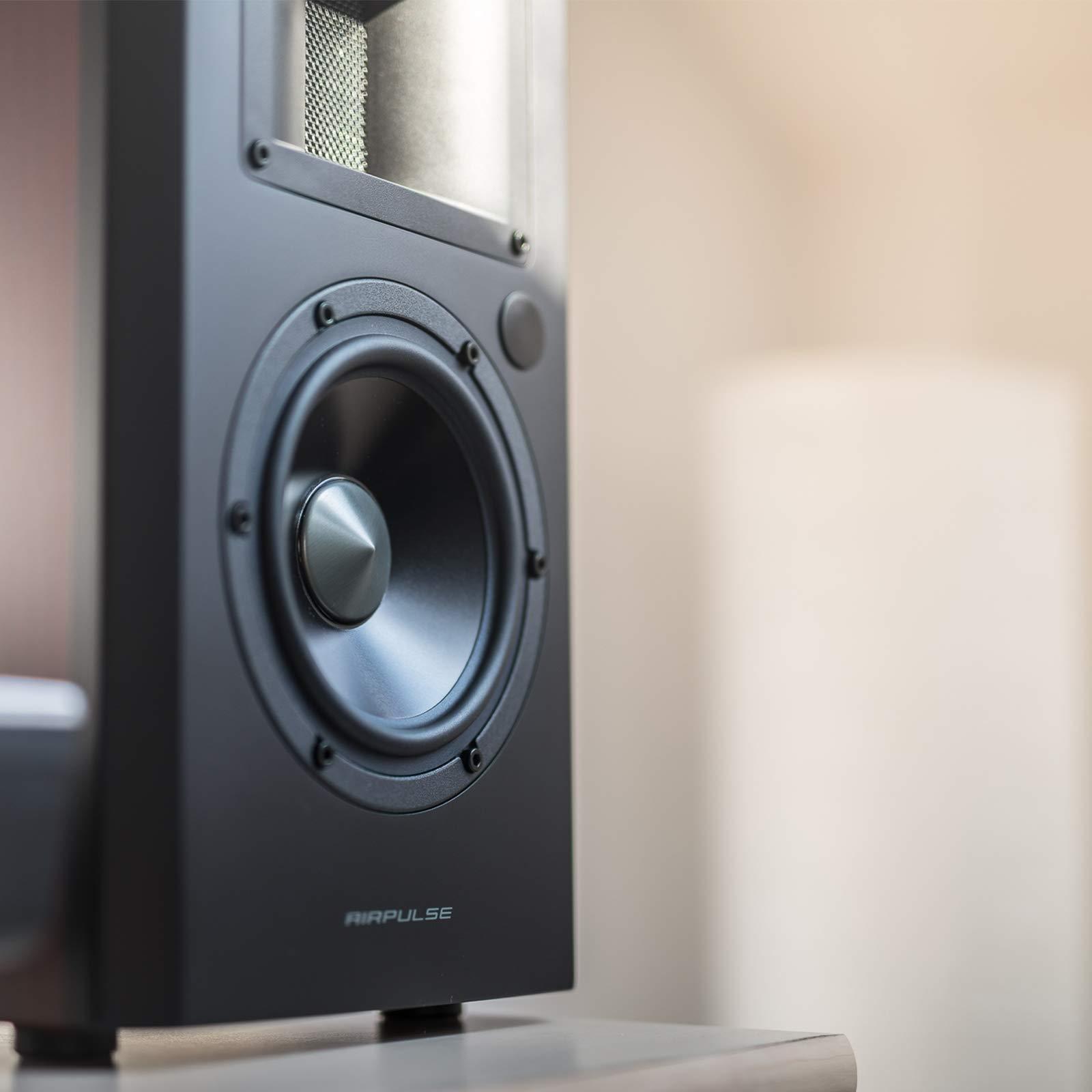 Airpulse Airpulse A200 Active Speaker System Built-in Amplifier Optical, Coaxial, Bluetooth 4.0 aptX, and RCA Inputs - Pair