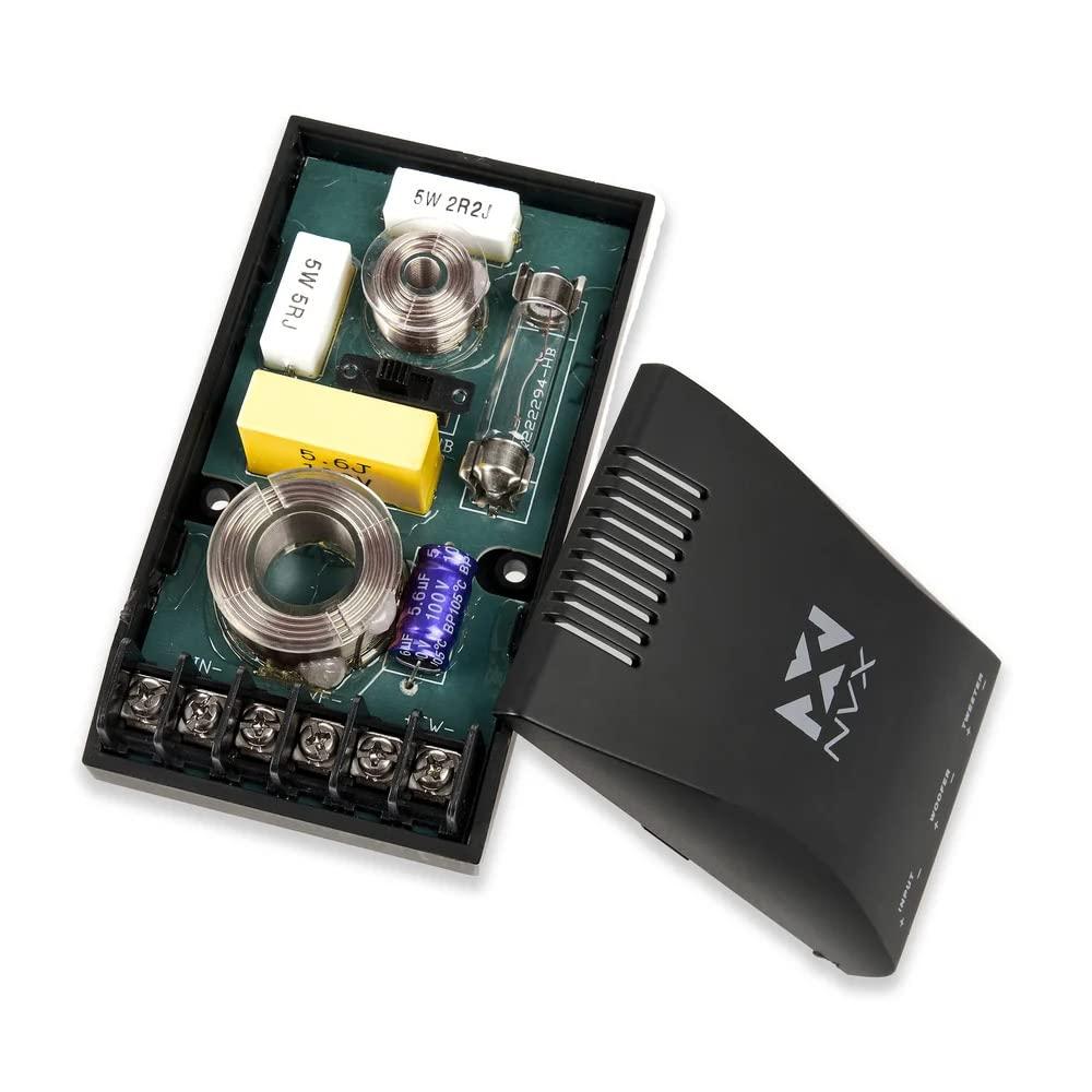 NVX NVX VSP65KIT2F 6.5" Premium Car Speakers, 375W each side(750W per set), 250W RMS, 2-Ohm 2-Way Component System w/ 1" Silk Dome Tweeters & Passive X-Overs, Easy to Install in Cars/Trucks/Doors (Pair)