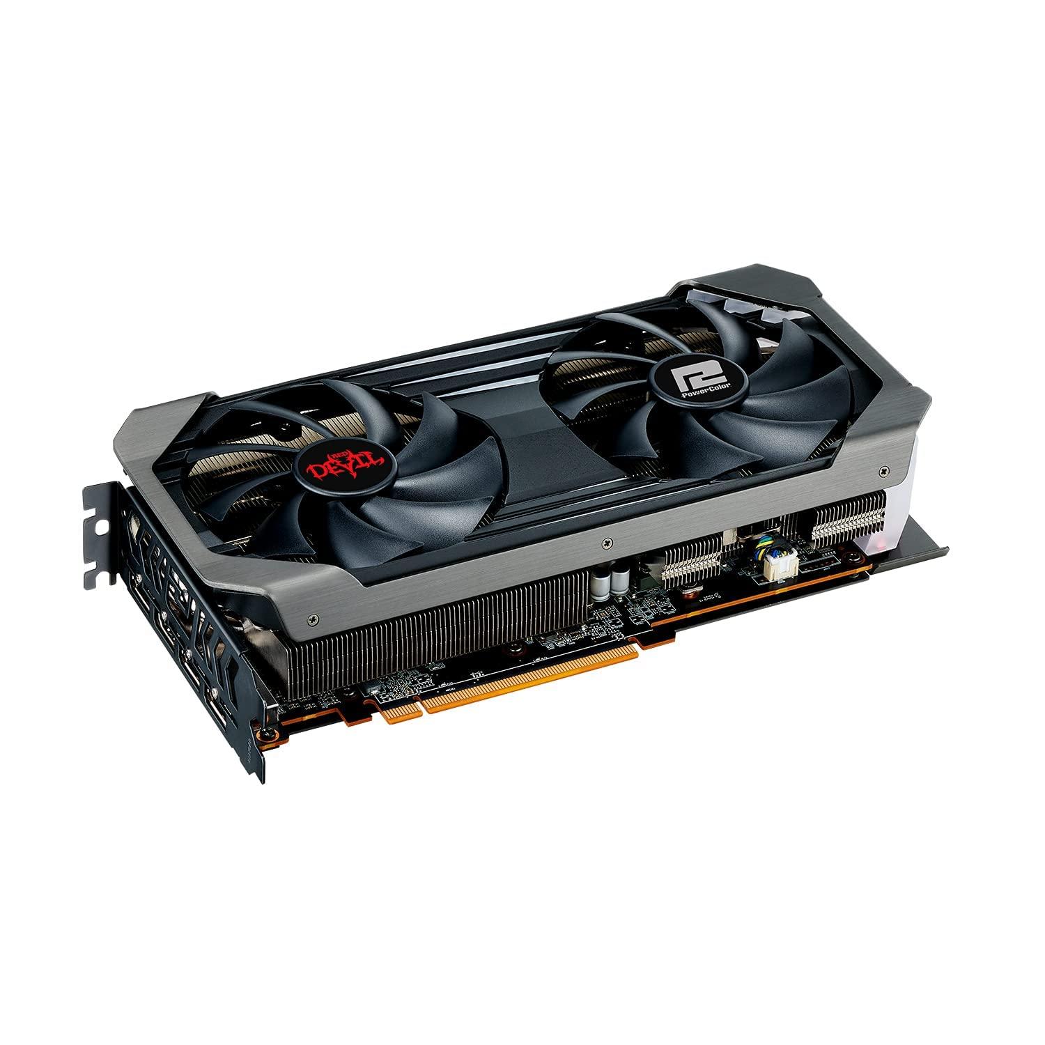 PowerColor PowerColor Red Devil AMD Radeon RX 6600 XT Gaming Graphics Card with 8GB GDDR6 Memory, Powered by AMD RDNA 2, HDMI 2.1 (Renewed)
