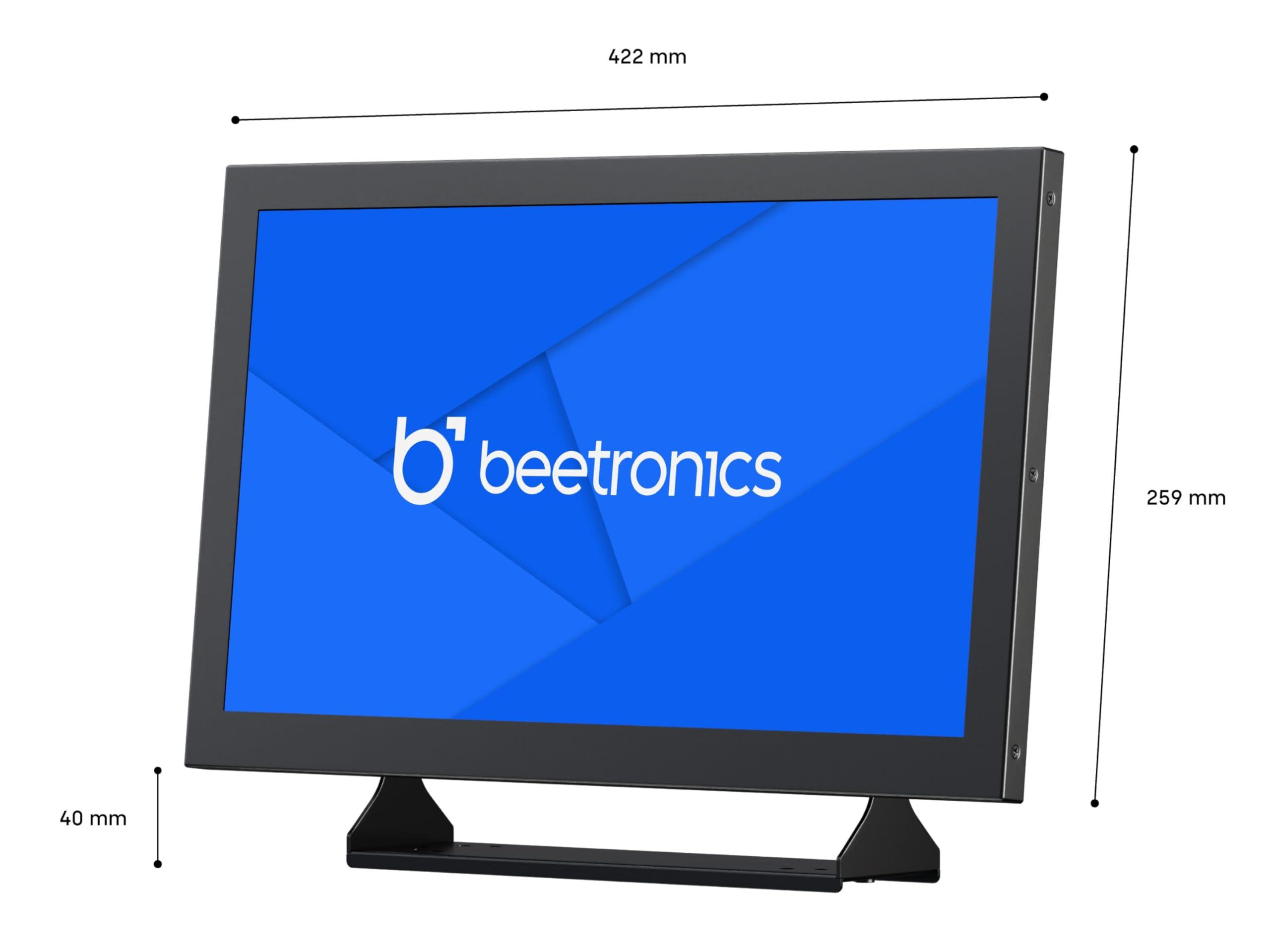 Beetronics Beetronics 17-Inch Full HD IPS Monitor - Professional Industrial-Grade Display | HDMI, VGA, BNC, RCA Inputs | Durable Metal Housing, Matte Screen, 24/7 Continuous Operation, Wide Viewing Angle, 17HD7M