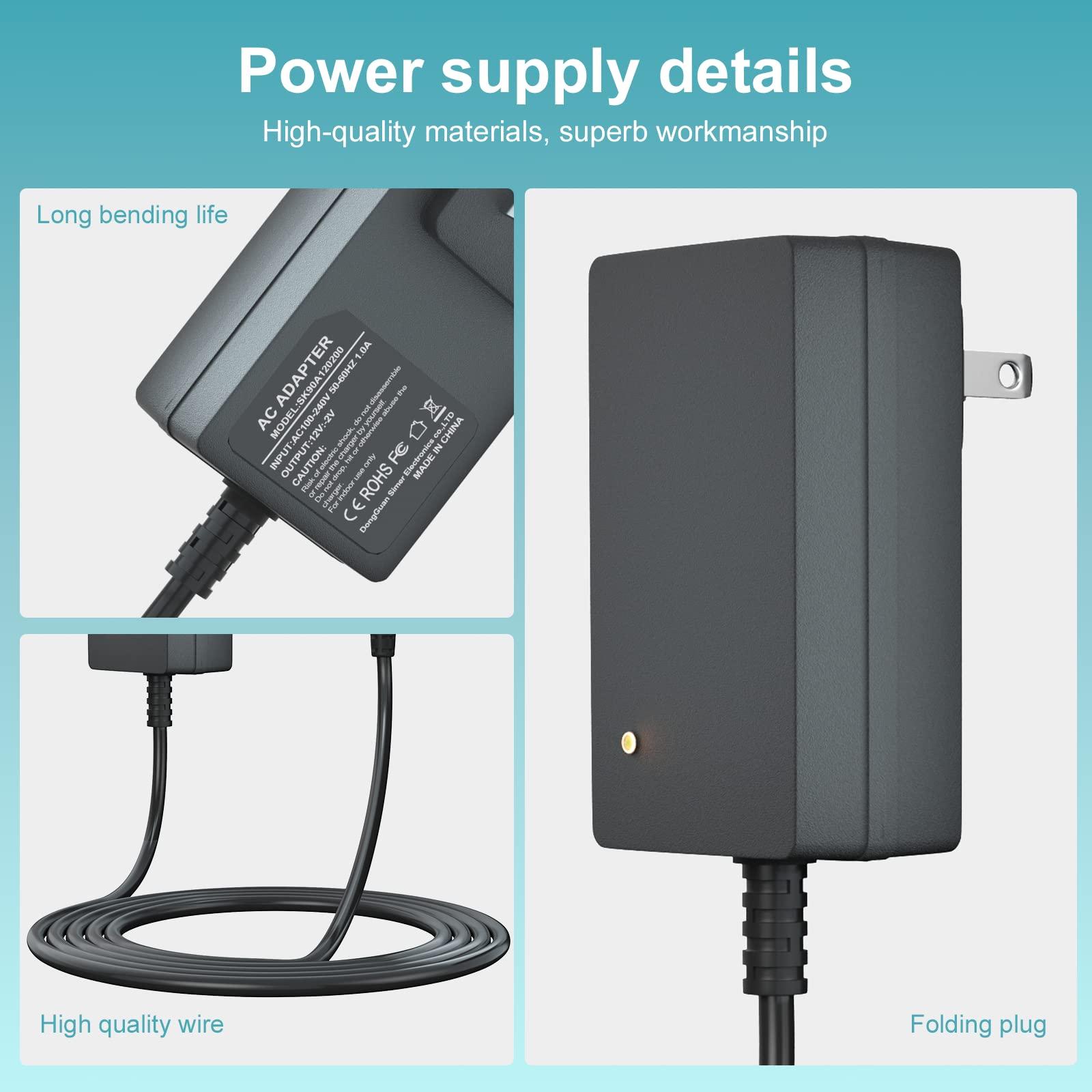 Eaneey Eaneey 12V 2A Laptop Charger for Gateway GWTN116-1 GWNC21524 GWTC116-1 GWTC116-2 GWTN116-3 GWTN141-1 GWTN141-5 GWTN133-1 GWTN156-11 EVOO EV-C-116-5 EV-C-116-6 N11SP3 SAW30-120-2000u Adapter Power Cord