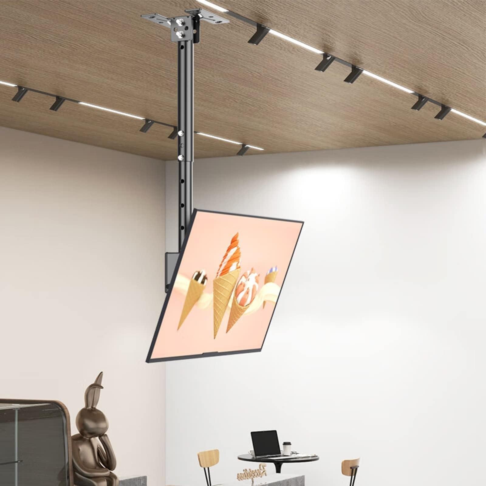 THEGA THEGA Adjustable Ceiling TV Mount Bracket - Tiltable 360 Degree Rotating Ceiling Holder, Suitable for 26-60 Inch TV Ceiling TV Mount, Load 50kg Ceiling TV Mount Stand, VESA Max 400X400mm (Size : 3m)