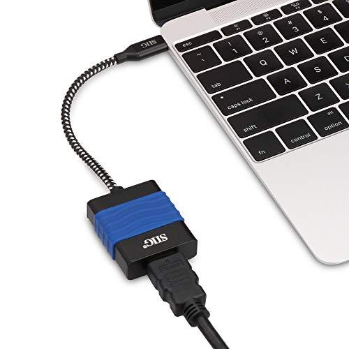 SIIG SIIG USB C to HDMI 4K 60 Hz Adapter Converter, Type C to HDMI Male to Female for 2015/2016 MacBook, ChromeBook Pixel, Dell XPS 15, Thunderbolt 3 Compatible