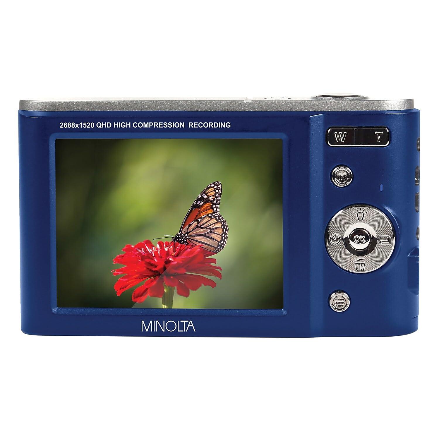 Minolta Minolta MND20 44 MP / 2.7K Ultra HD Digital Camera (Blue)