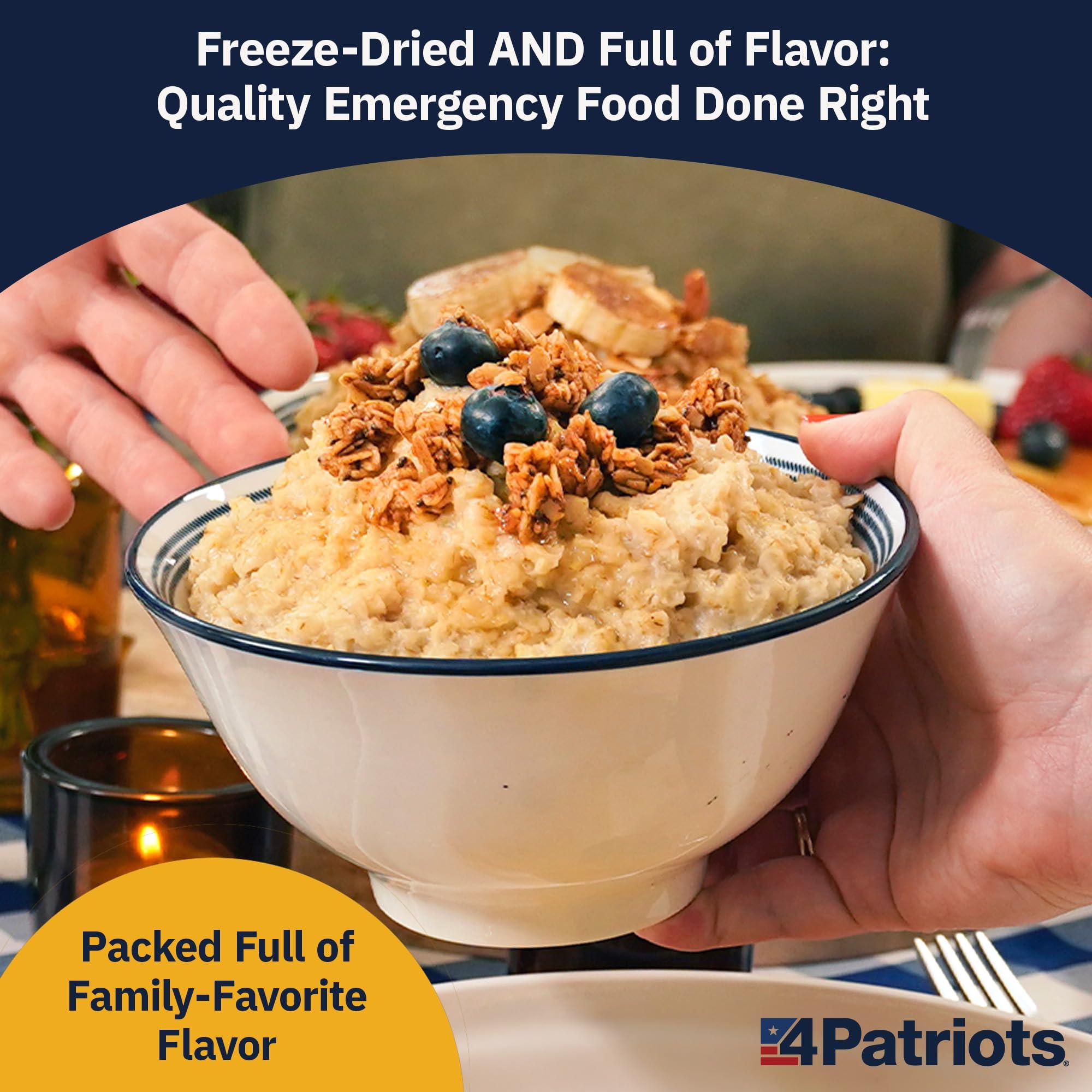 4Patriots 4Patriots 72-Hour Survival Food Kit: Emergency Food Supply Designed to Last 25 Years, 20 Servings