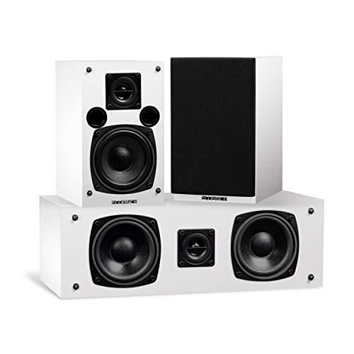 Fluance Fluance Elite High Definition Compact Surround Sound Home Theater 5.1 Channel Speaker System Including 2-Way Bookshelf, Center Channel, Rear Surrounds and DB10 Subwoofer - White (SX51WHC)