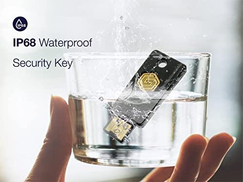 GoTrustID GoTrust Idem Key  A, IP68 Waterproof, Multi-Protocol Two-Factor Authentication Security Key, USB-A/NFC, FIDO L2 Certified - Safeguard Your Online Accounts