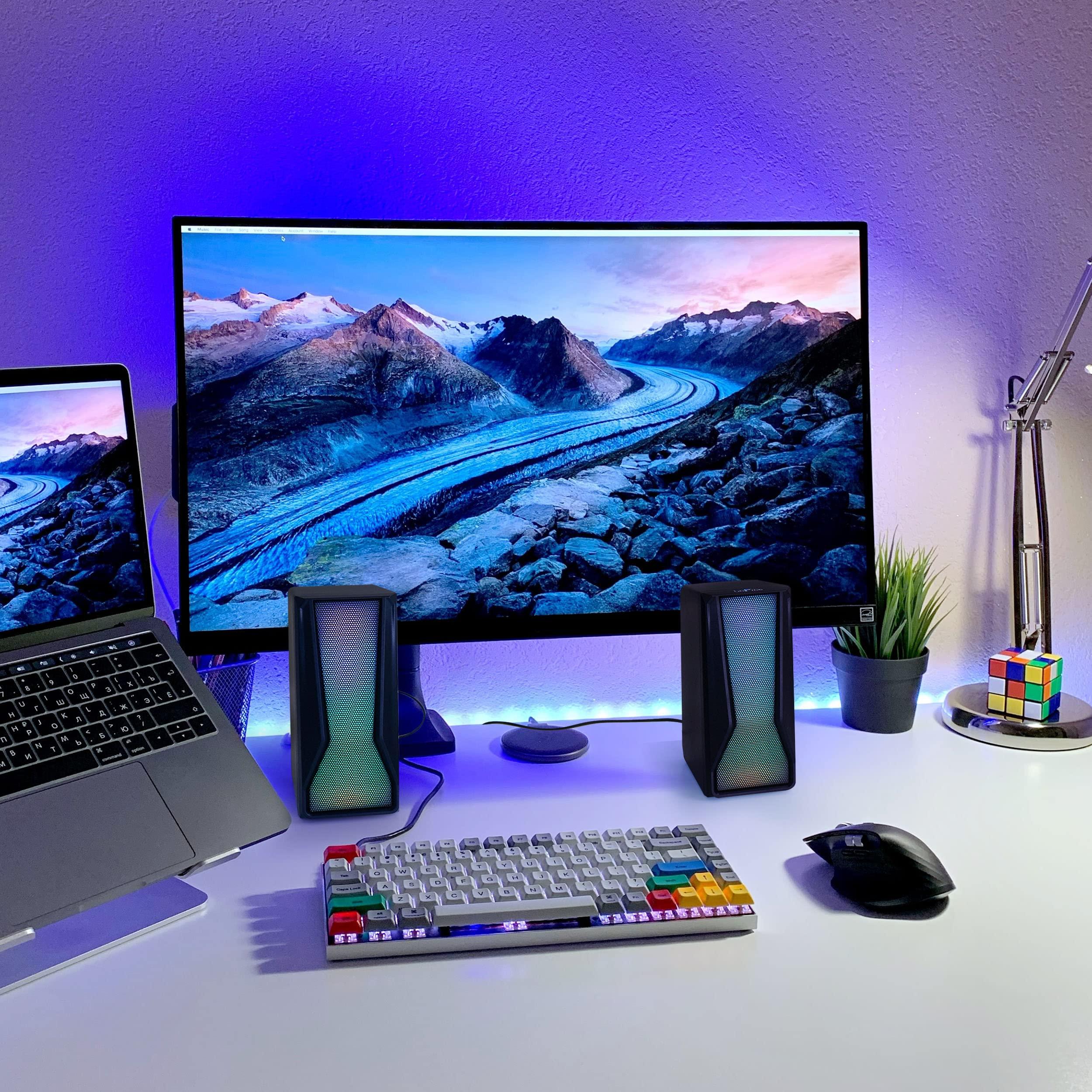 beFree Sound beFree Sound Color LED Dual Gaming Speakers