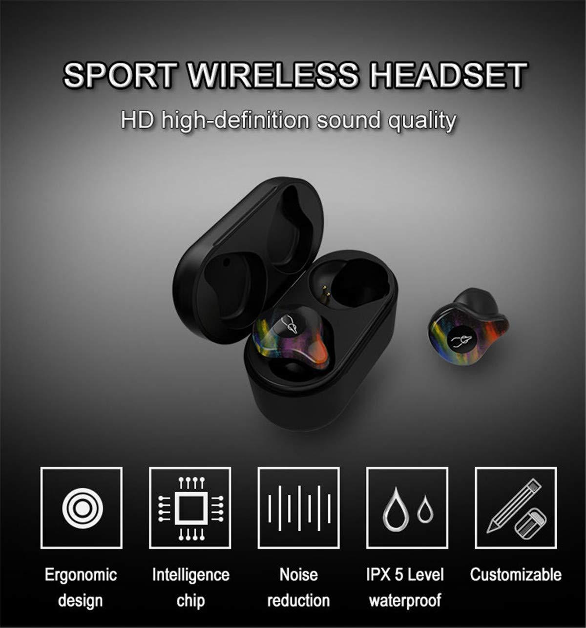 Tuanzi Sabbat X12 PRO 3D Clear Sound True Wireless Earbuds Blutooth 5.0 TWS Stereo Earphones A week's Endurance with Built-in Mic and Charging Case for iPhone Samsung iPad Android (12 Blooming)