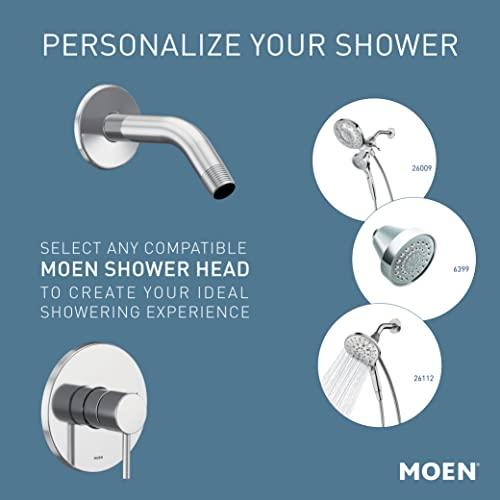 Moen Moen Align Chrome Posi-Temp Pressure Balancing Modern Tub and Shower Trim Kit without Showerhead Valve Required, T2193NH