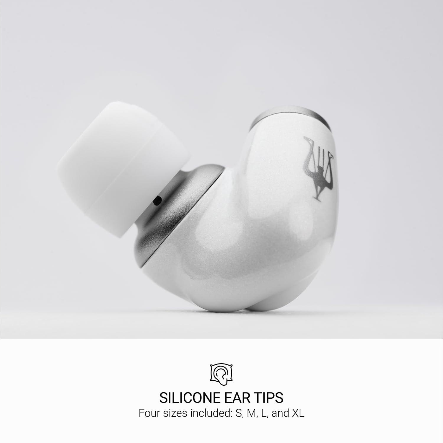 MEZE AUDIO MEZE AUDIO ALBA | Wired Earbuds in-Ear Monitor Headphones for Audiophiles | USB-C Adapter Included | Smartphone Compatible | Noise Isolating | Ergonomic Metal Chassis