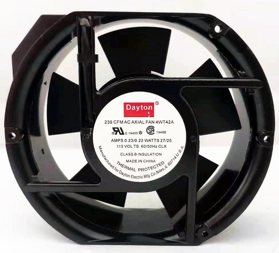 AJSWISH 4WT42A 239 CFM AC AXIAL Fan 4WT42A 115V 27/25 WATTS 17CM Cooling Fan