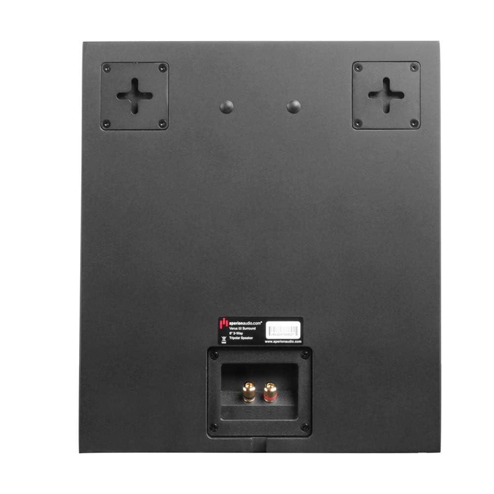 Aperion Audio Aperion Audio Verus III V8S 3-Way 8" Tripolar Surround Sound Speaker Pair for Home Theater System (Gloss Black)