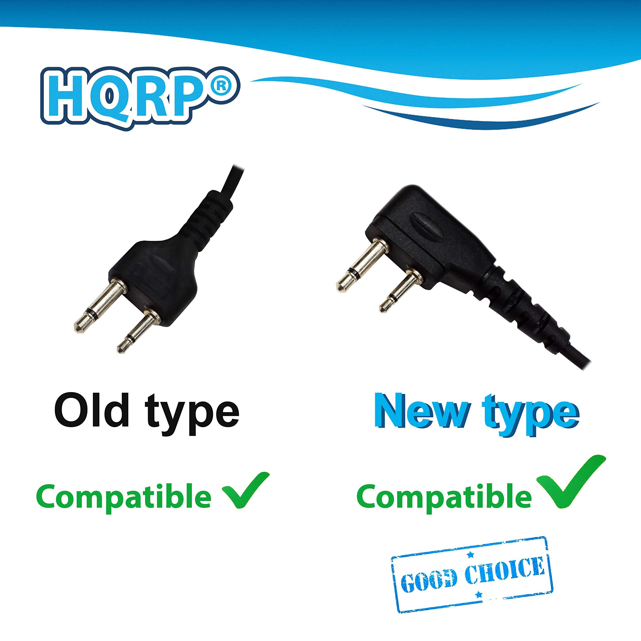 HQRP HQRP 2X 2 Pin Acoustic Tube Earpiece Headsets Mic Compatible with ICOM IC-S21E, IC-S41A, IC-S41E, IC-T2, IC-T21A Sun Meter