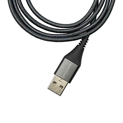 K&M Promaster USB-C to USB-A Braided Cable 1m - grey